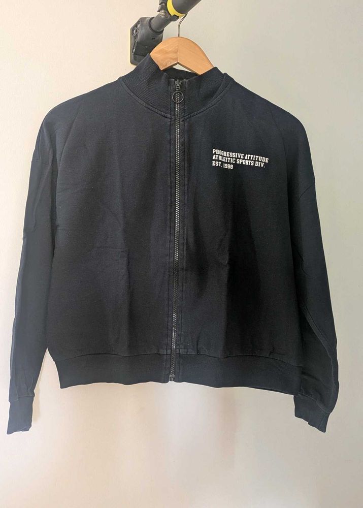 Black Lightweight Zip-Up Jacket
