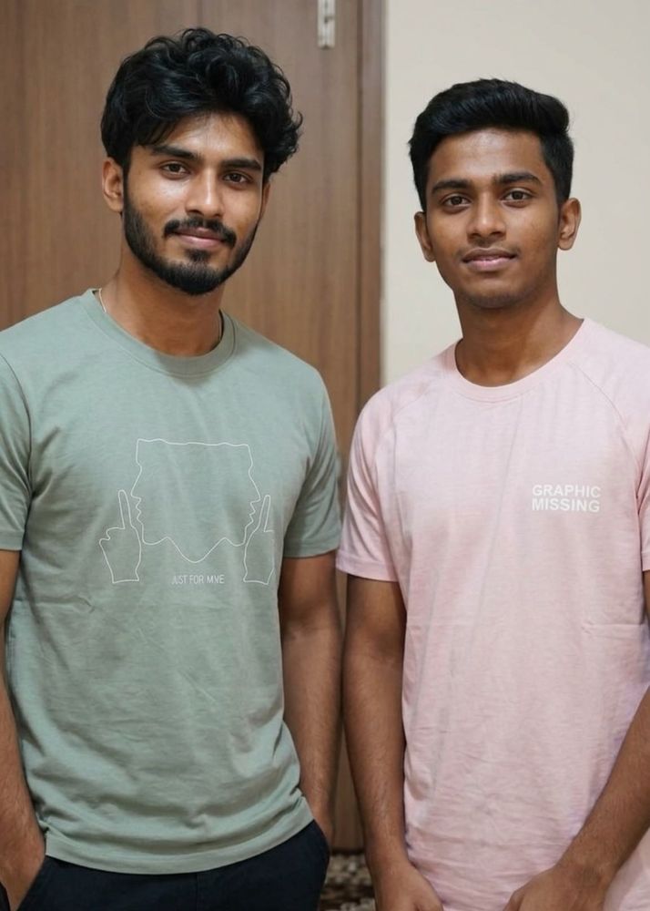 Trendy Men's Pastel Combo T-Shirts (Pack of 2 – Mi
