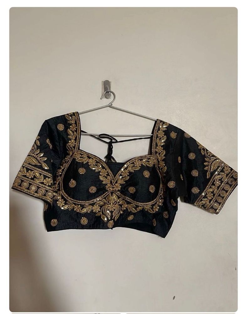Black Embroidered Blouse