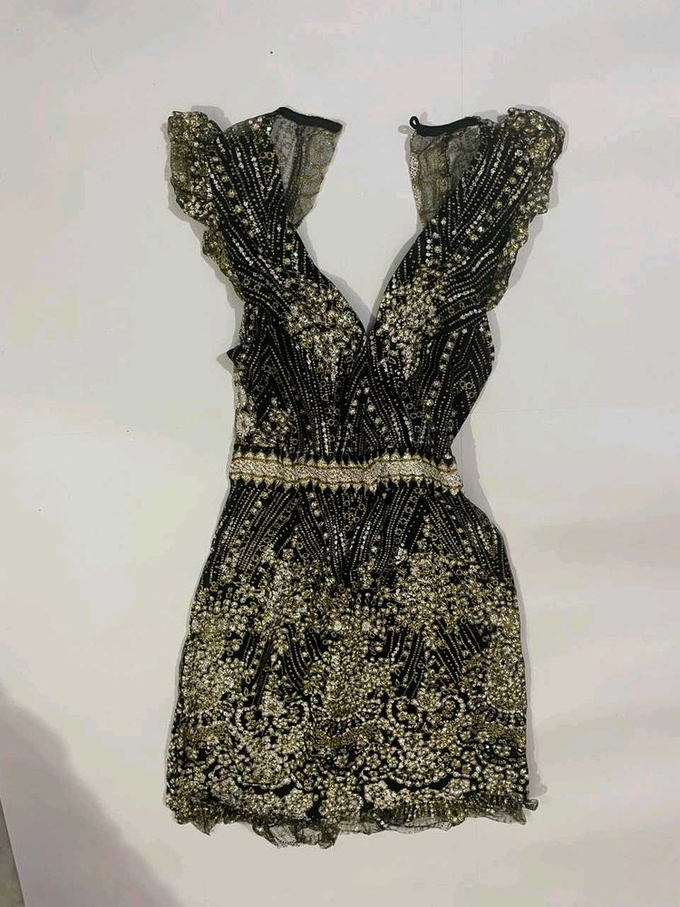 Sparkling Embellished Mini Dress