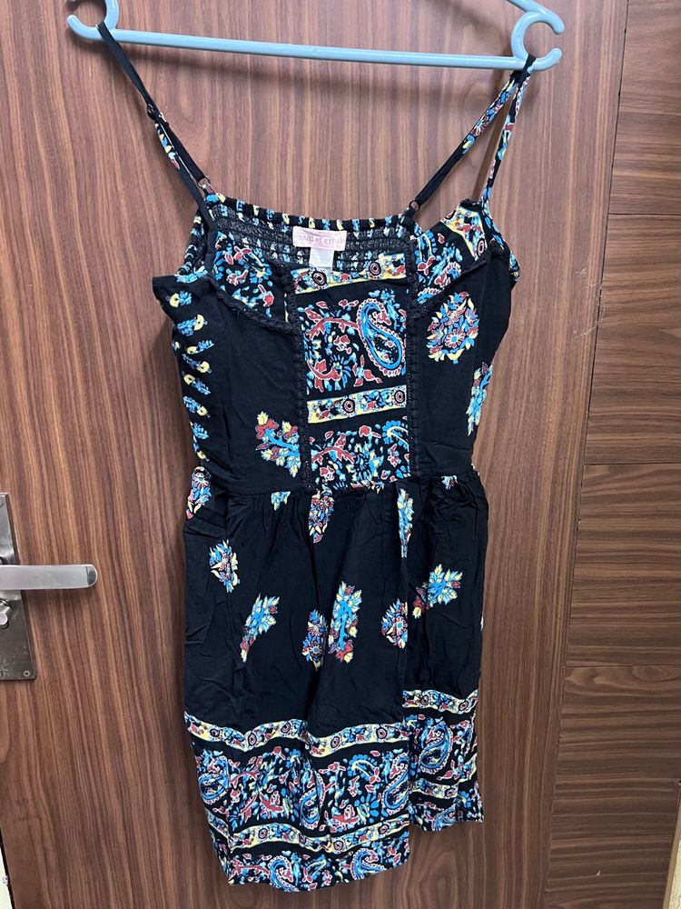 Bohemian Print Mini Dress