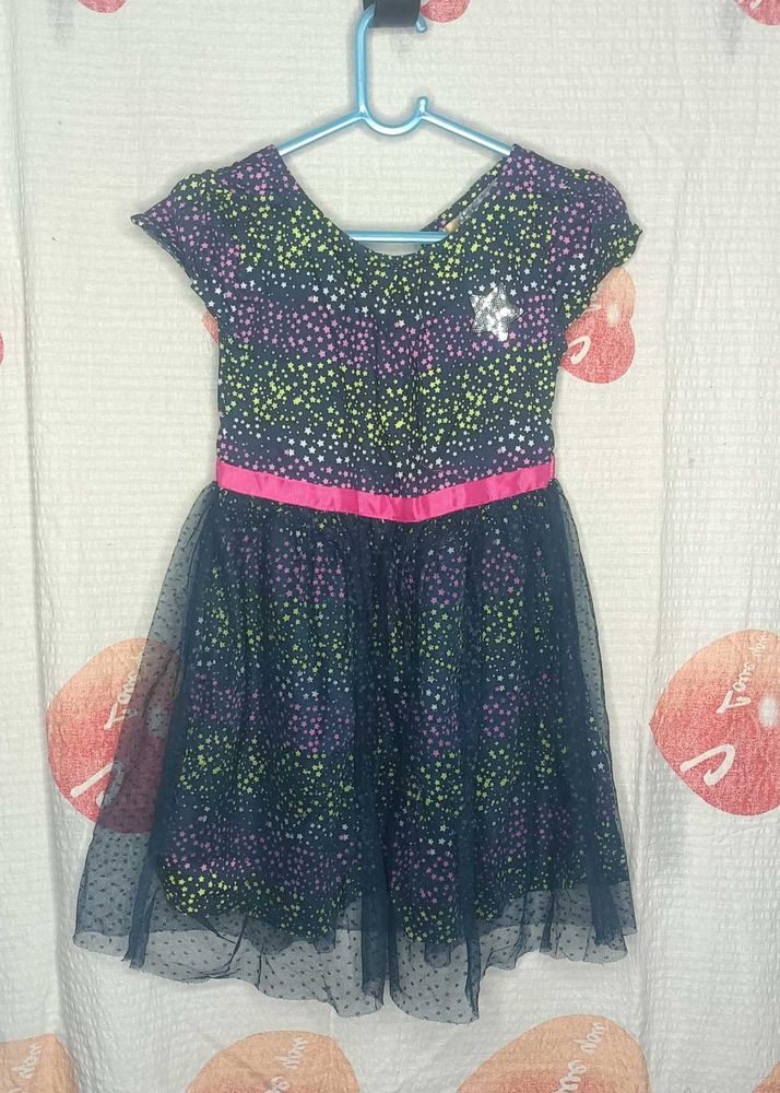 Star Print girl frock