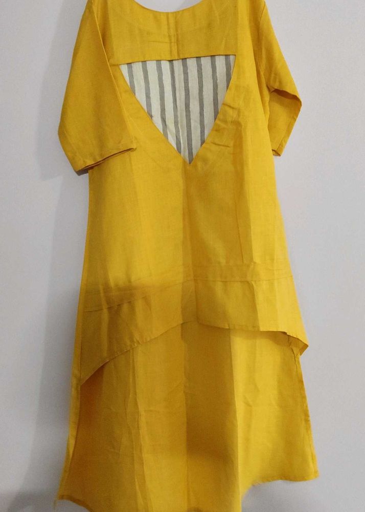 Yellow Layered Kurta