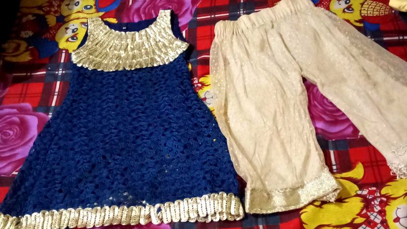 Cute Blue &amp; Gold Kids Outfit