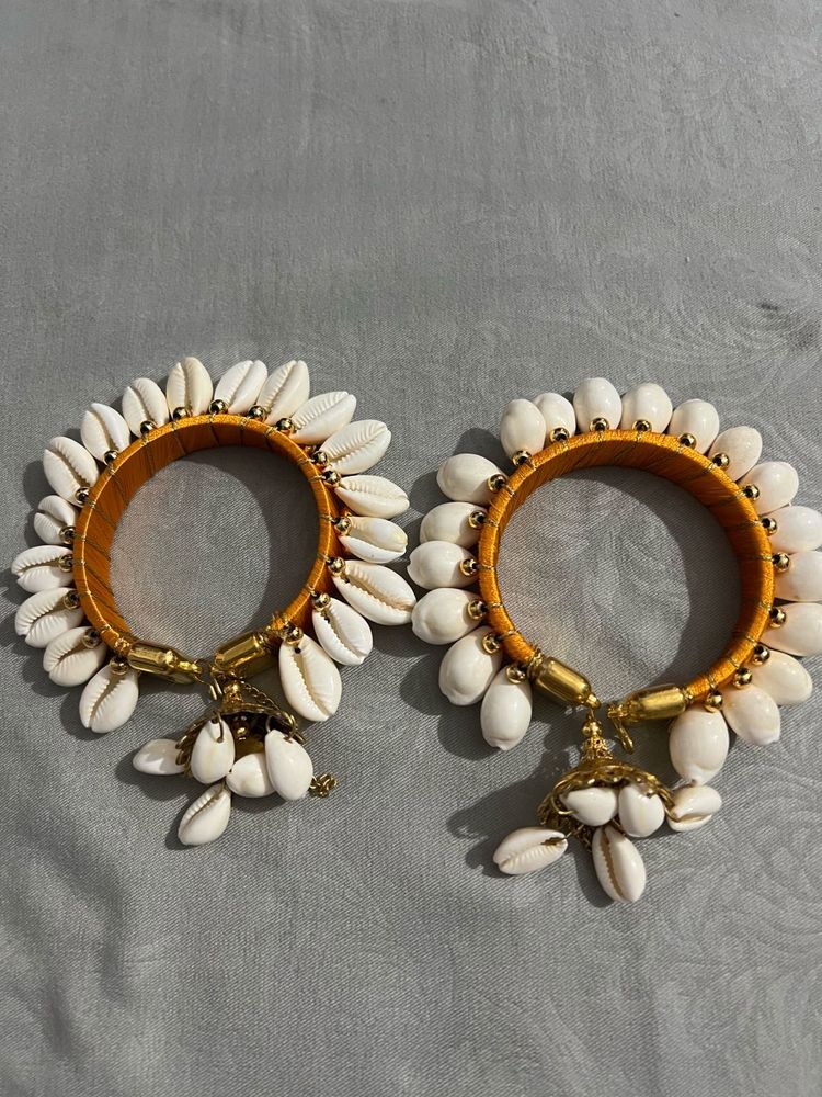 Boho Cowrie Shell Bangles (