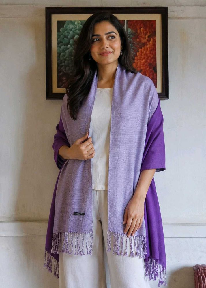 Beautiful Dual Tone Dupatta with Tassels