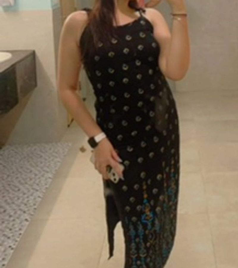 Black Jaipuri Printed Kurta