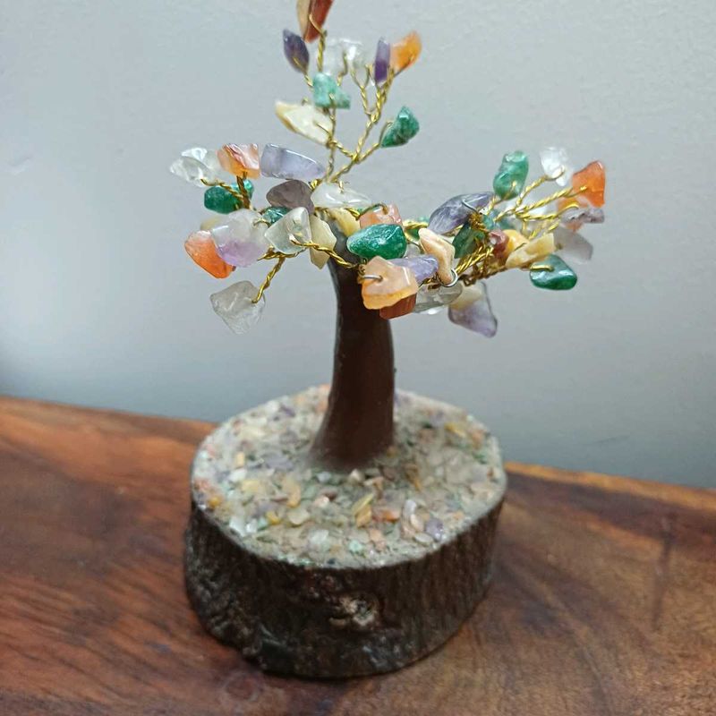 Gemstone Vaastu/ Fengshui Bonsai Wood Tree