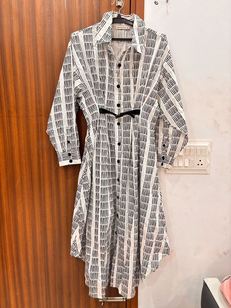 Striped Shirt Dress from Abercrombie &amp; Fitch