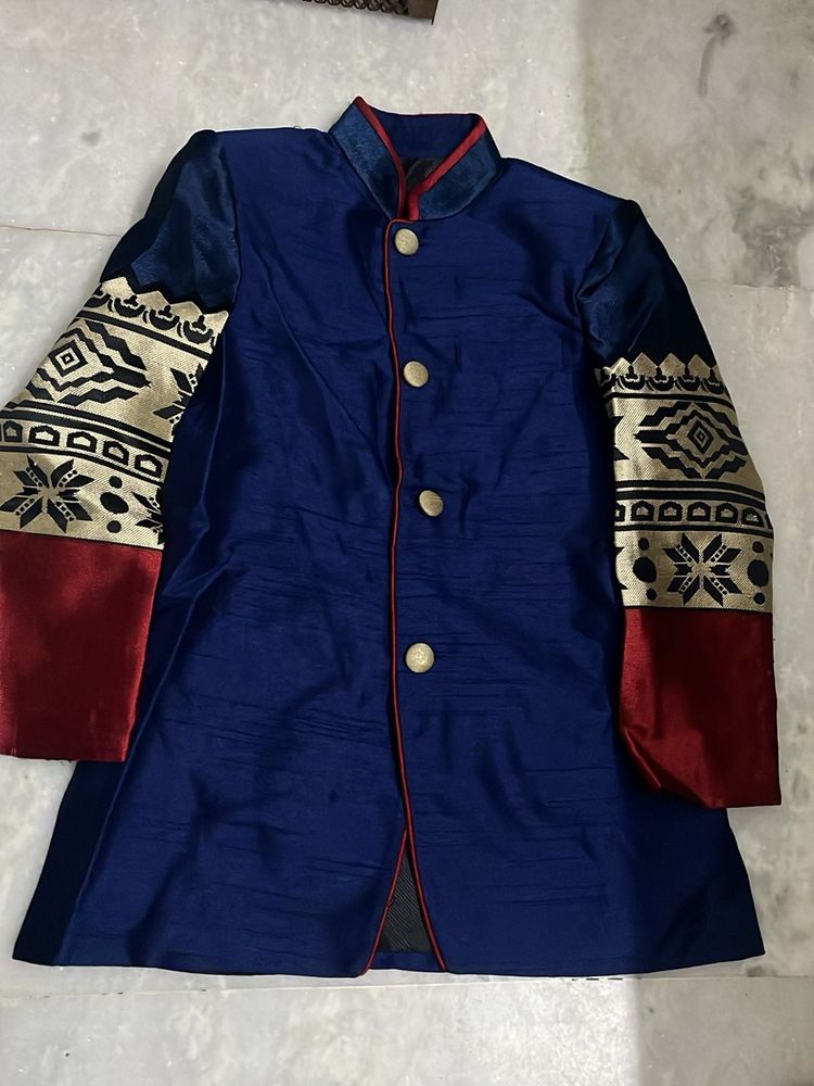 kids Royal Blue 4 piece Ethnic set