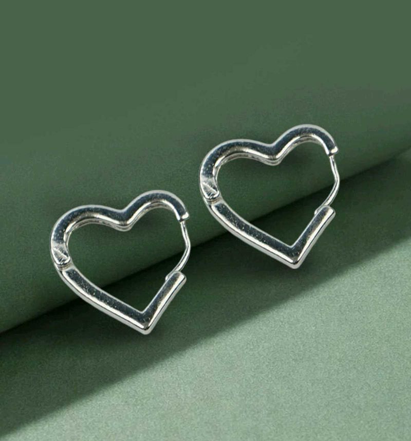 Heart Hoop Earrings