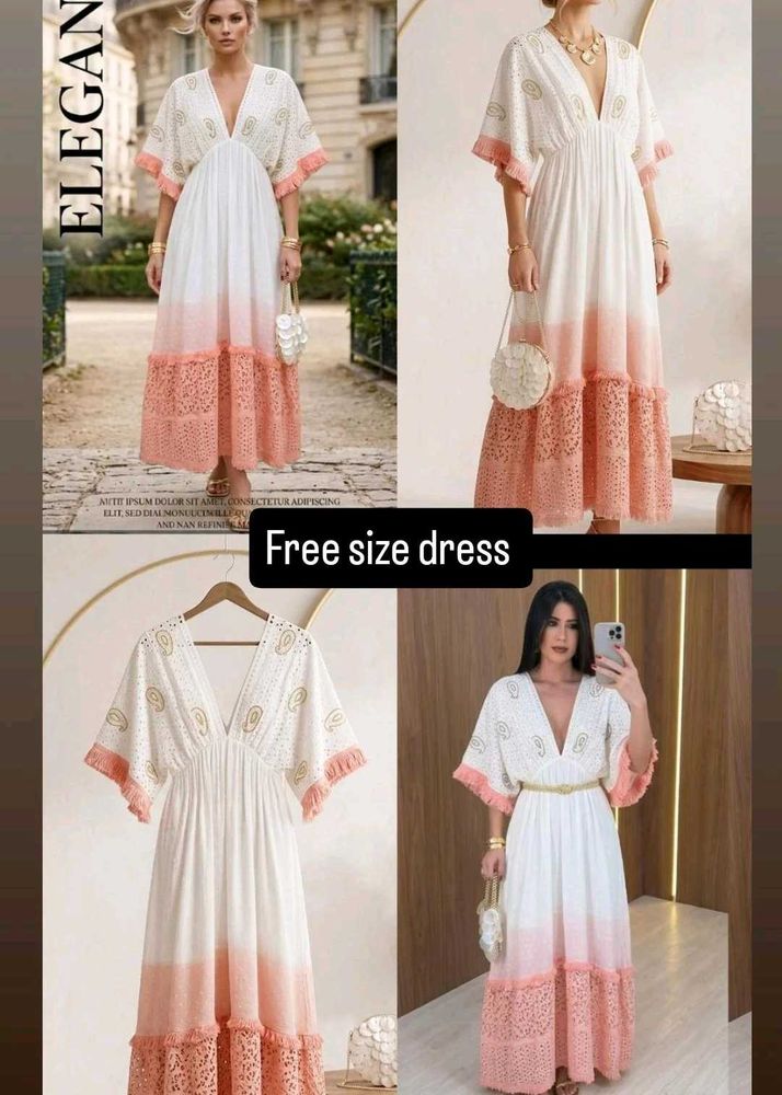 Elegant Ombre Boho Dress