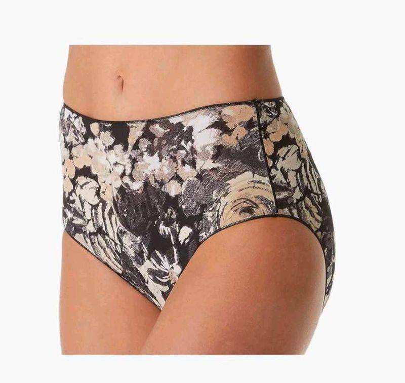 Jockey No Panty Line Floral High-Waisted Briefs