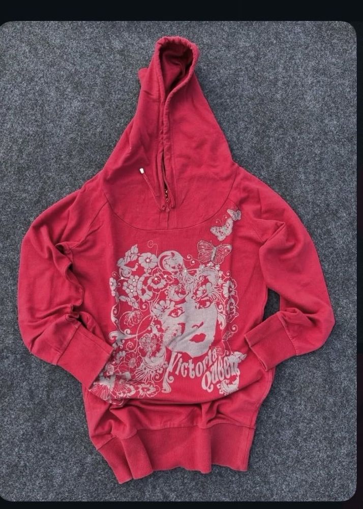 Vibrant Pink Graphic Hoodie