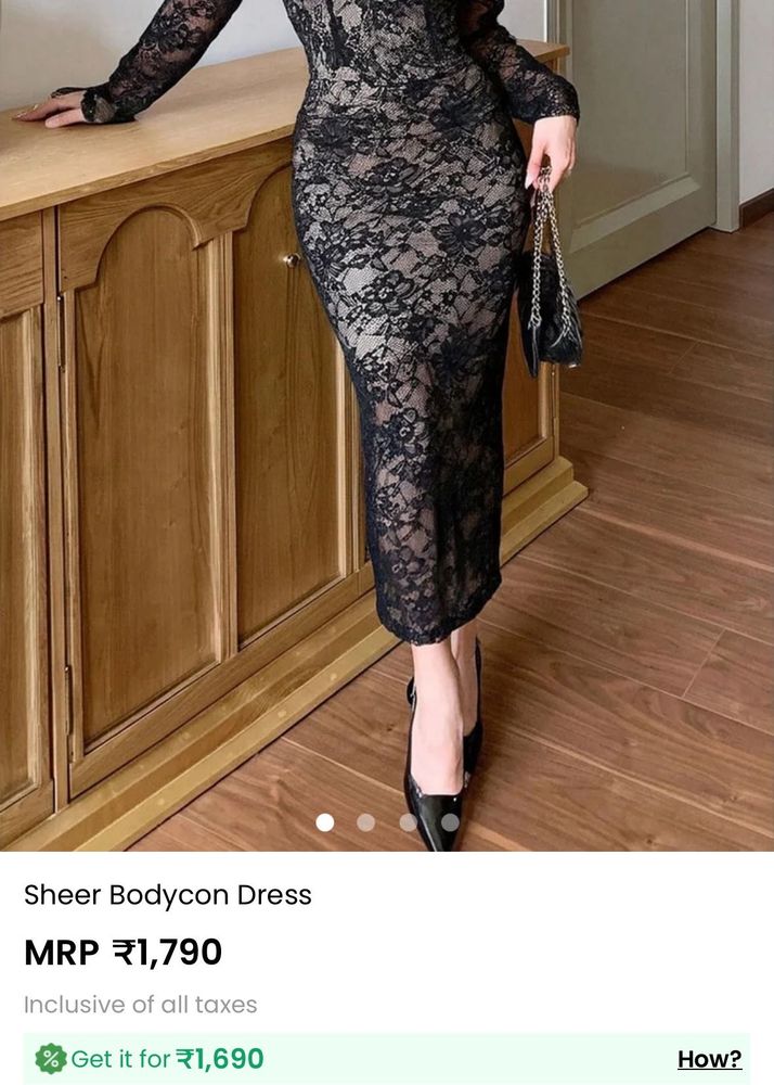 Elegant Black Lace Bodycon Dress