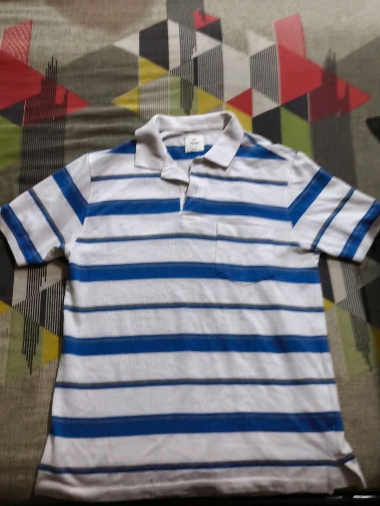 Men's Striped Polo Shirt
