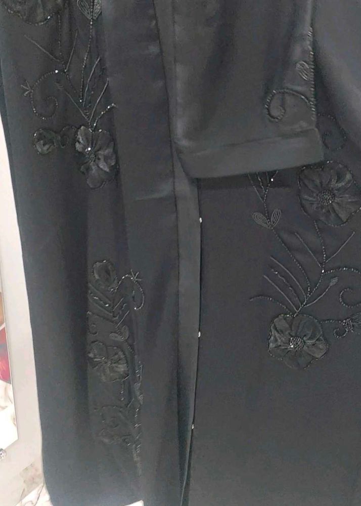Elegant Black Embellished Gown