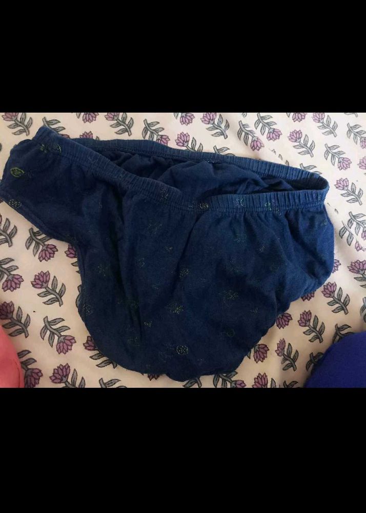 Comfortable Blue Cotton Briefs