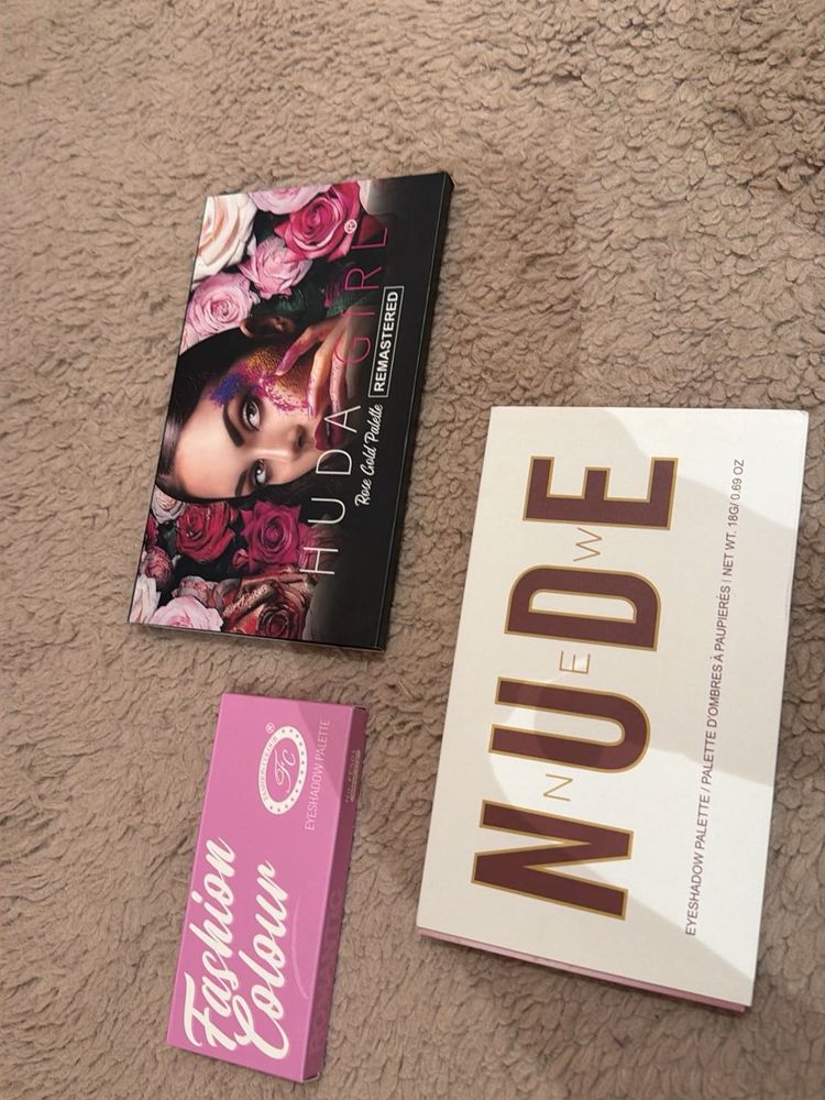 set of 3 Eyeshadow Palettes- Warm &amp; Cool Tones