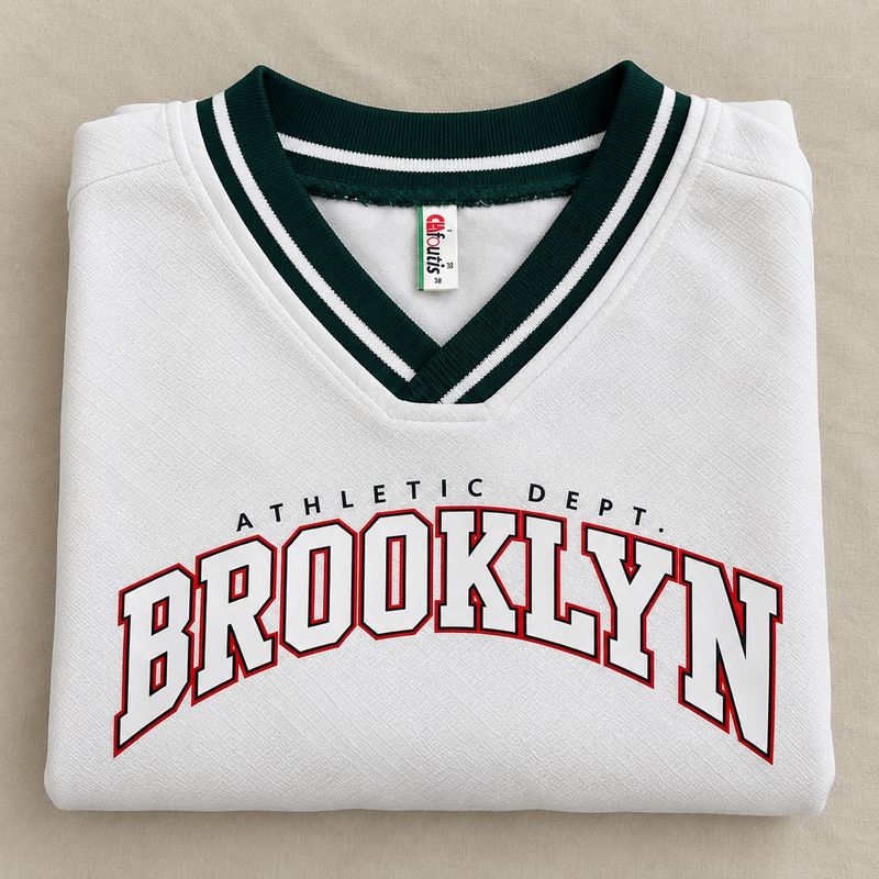 Brooklyn Athletic Dept. V-Neck Top