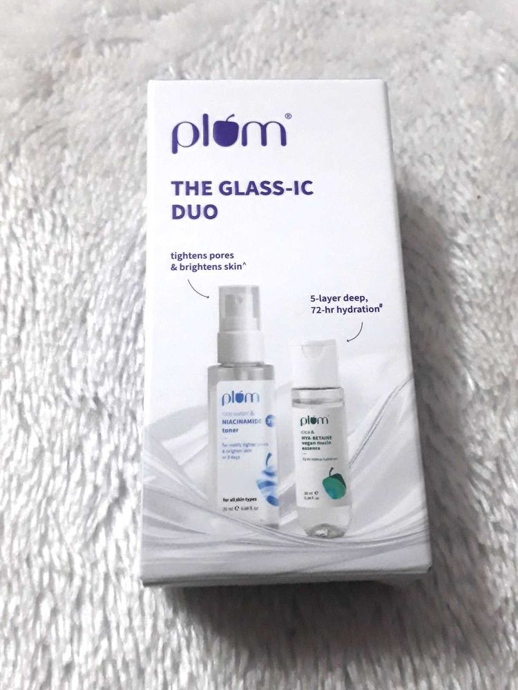 Plum The Glass-ic Duo | Rice Water &amp; 3% Niacinamid