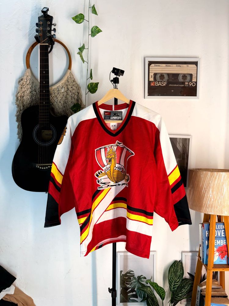 Vintage Red Hockey Jersey