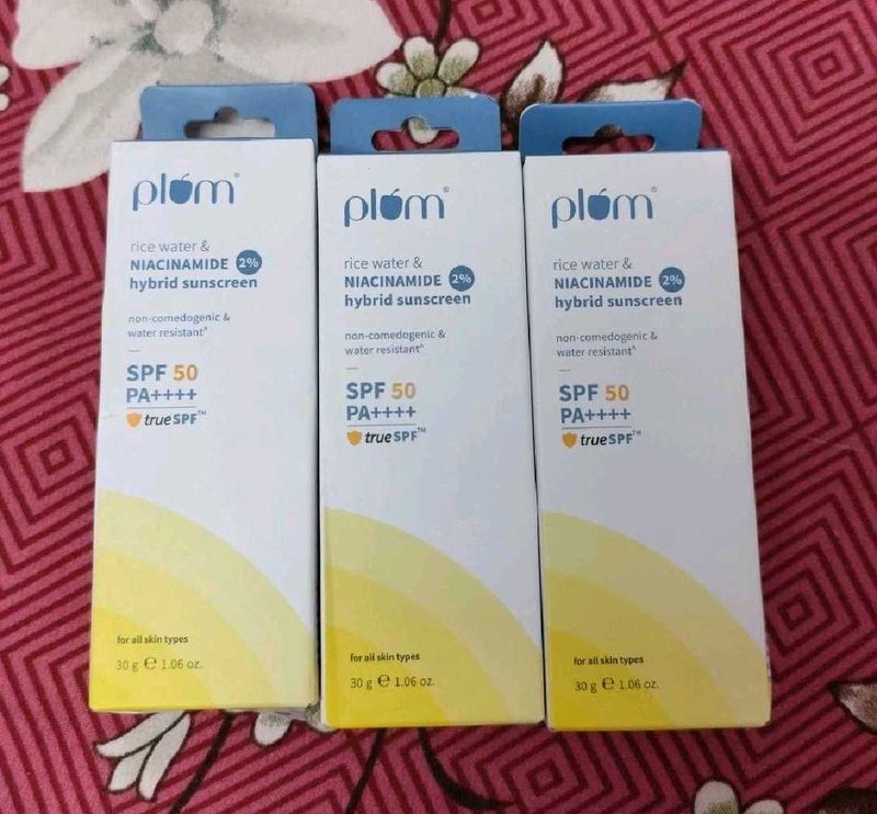 Plum Rice Water &amp; Niacinamide Sunscreen SPF
