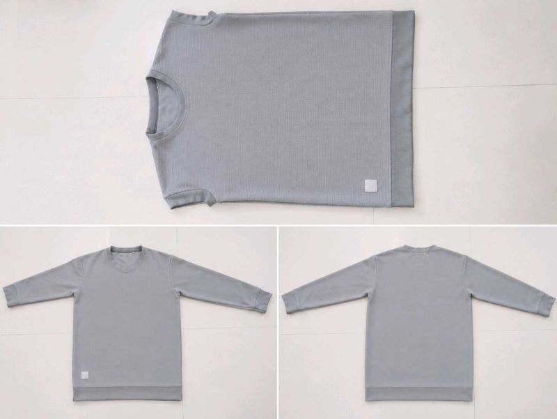Grey Long Sleeve Top