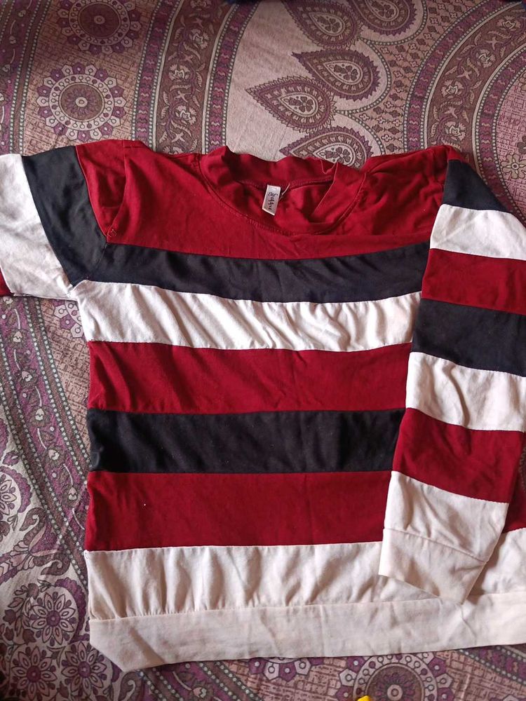 Striped Long Sleeve Top