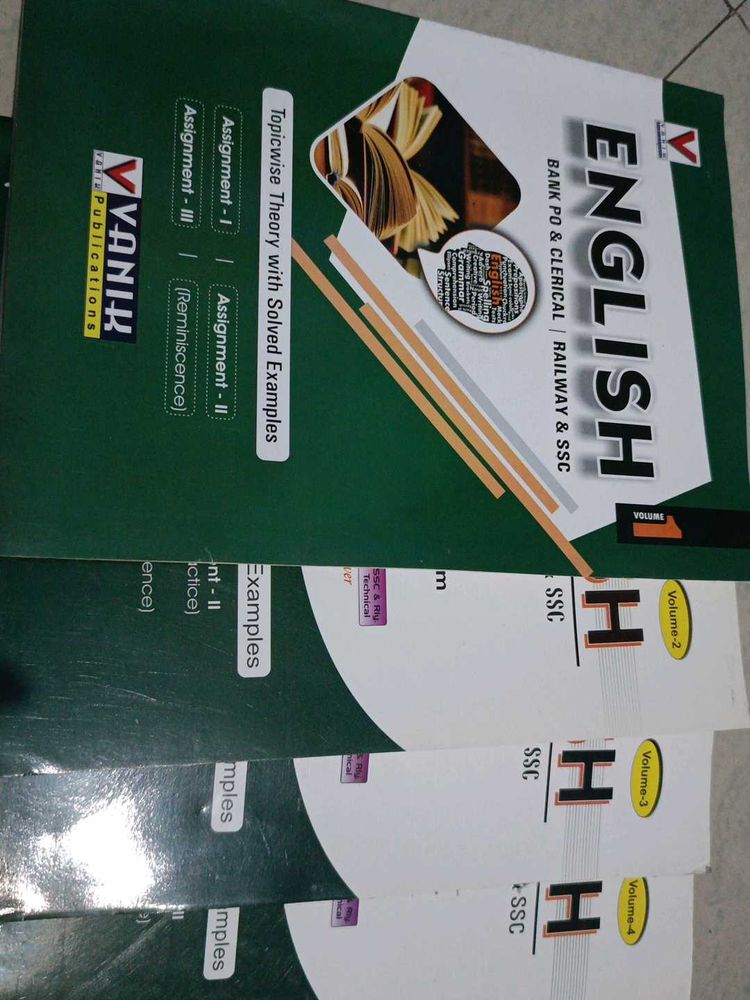 English Books (Vol 1-4) - Bank PO/Clerical/Ssc