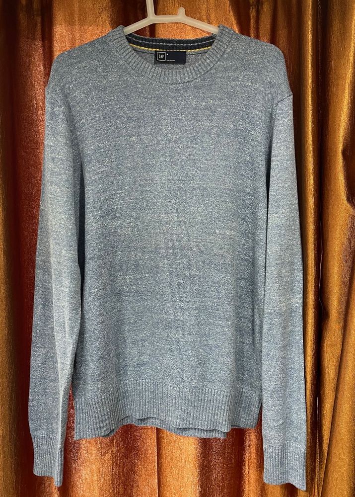 GAP Marled Roll Crew Neck Sweater