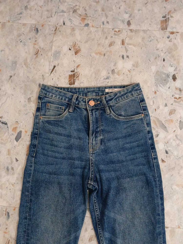 Blue Wash Denim Jeans