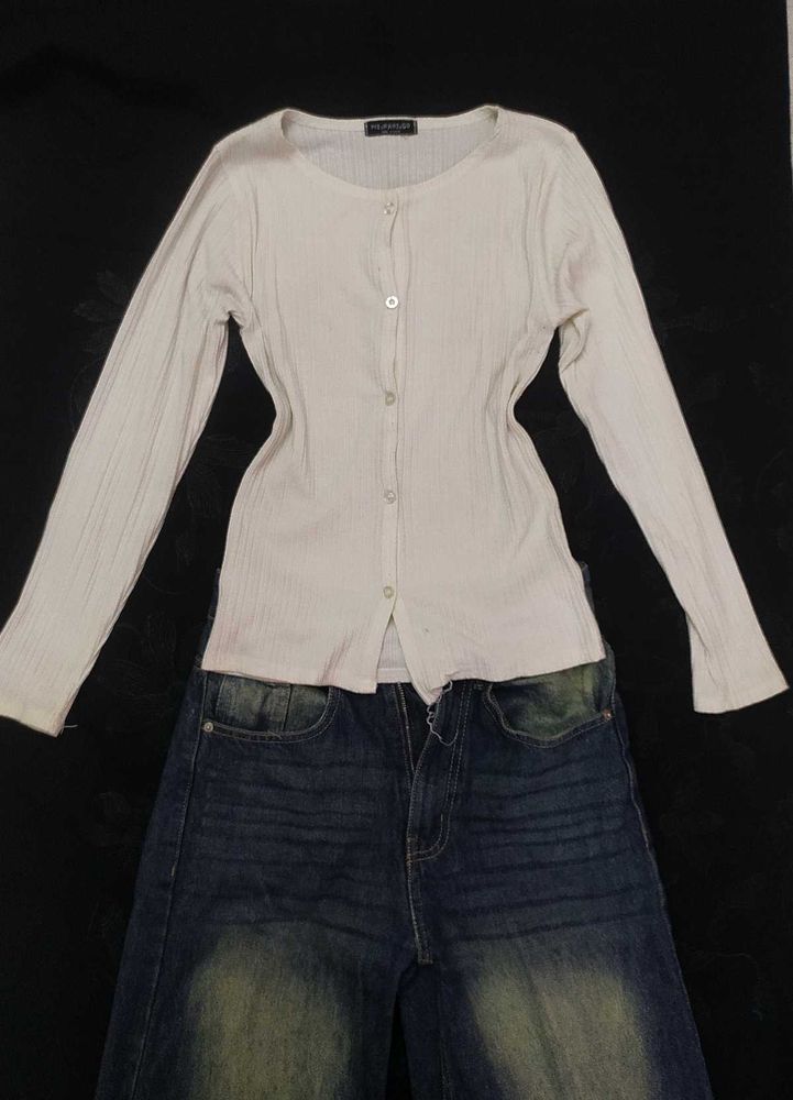 fitted henley top
