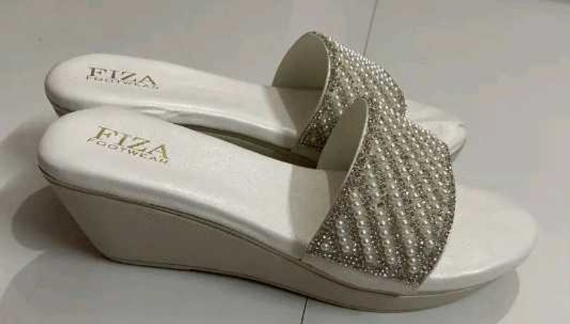 Footwear White Pearl Slides