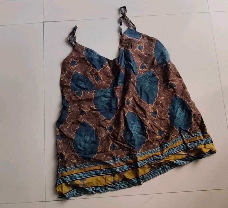 Bohemian Print Spaghetti Strap Top