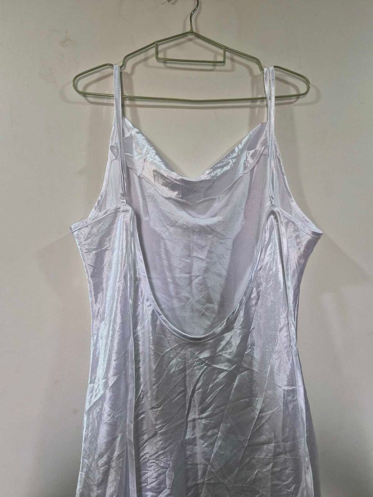 Shiny Camisole Slip Dress