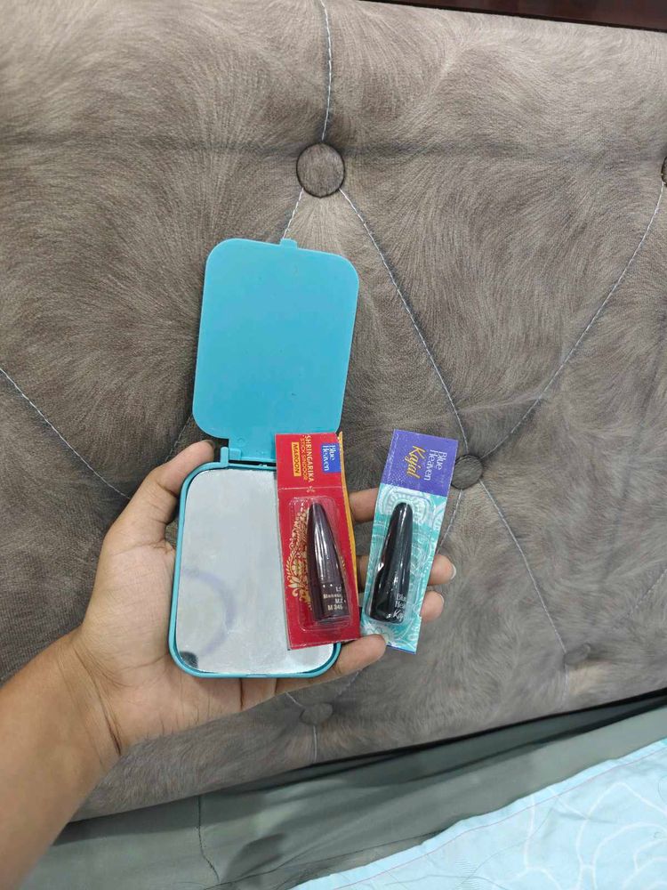 Kajal, Sindoor &amp; Mirror Compact
