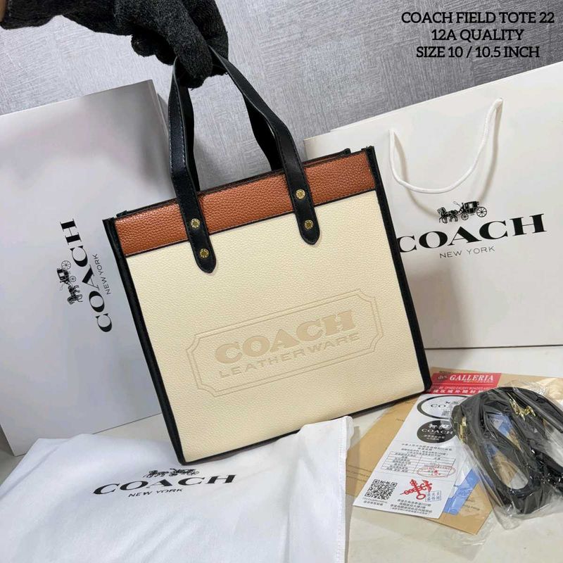 COACH*FIELD TOTE 22 12A QUALITY WD BOX