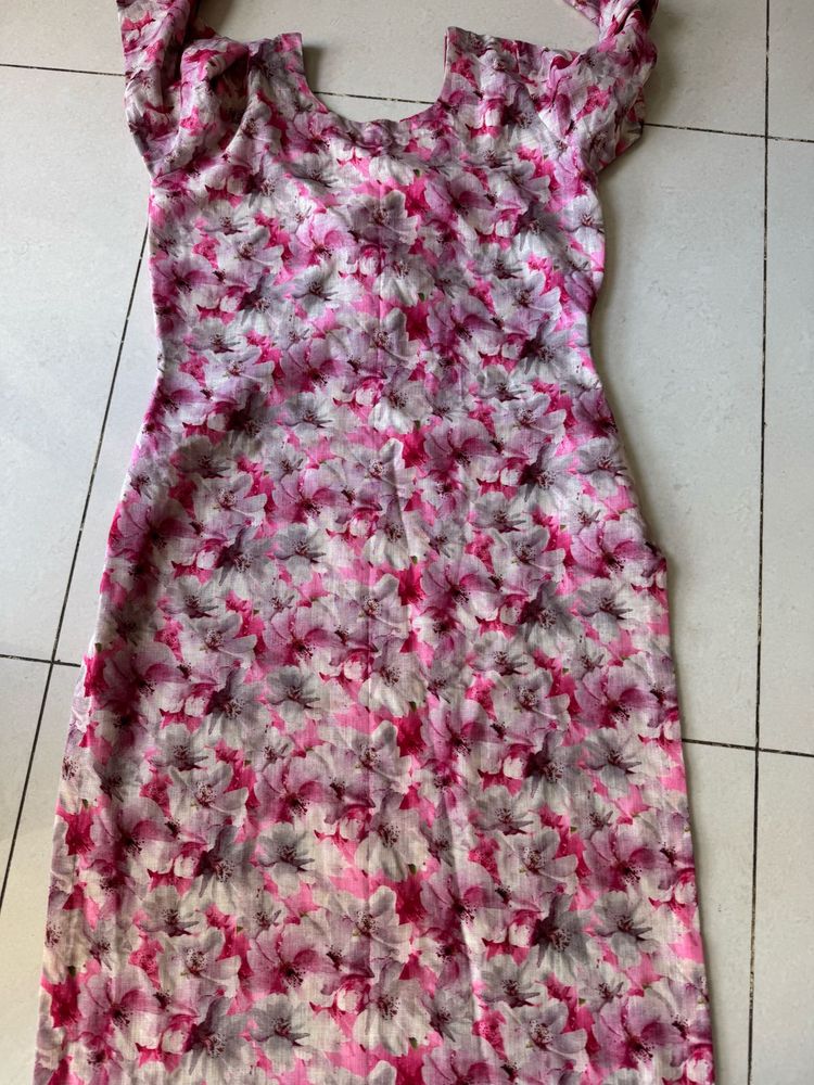Floral Print Midi kurta