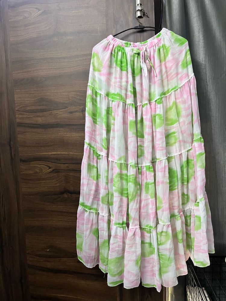 Boho Tiered Maxi Skirt