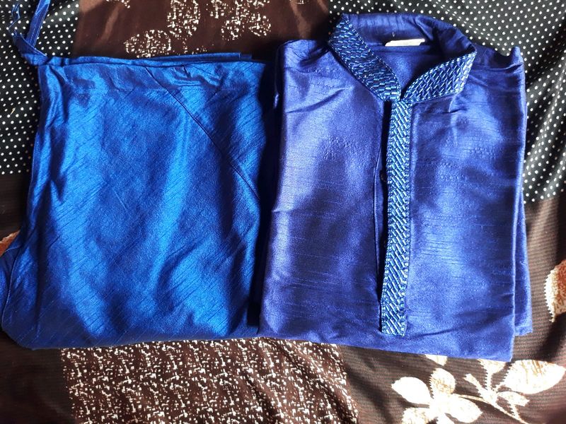 Navy Blue Kurta Pajama