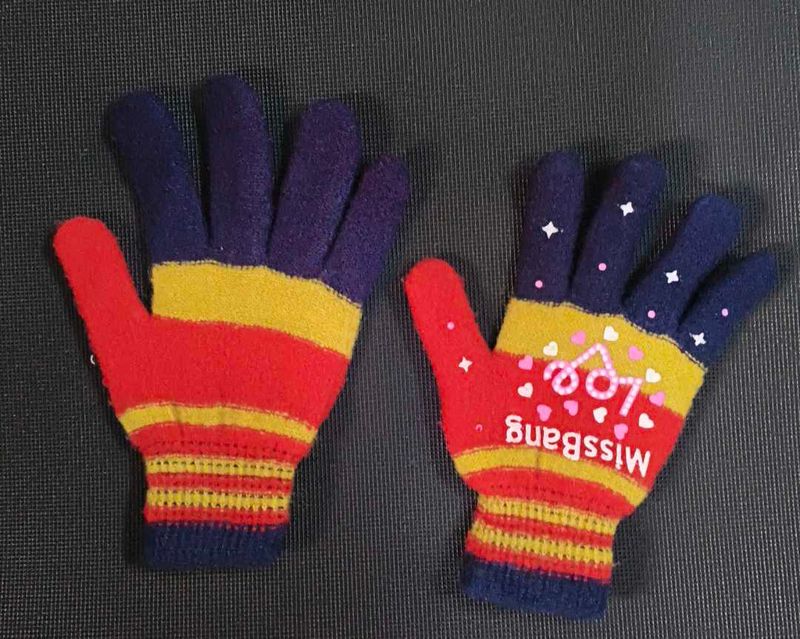 Colorful Striped Winter Gloves