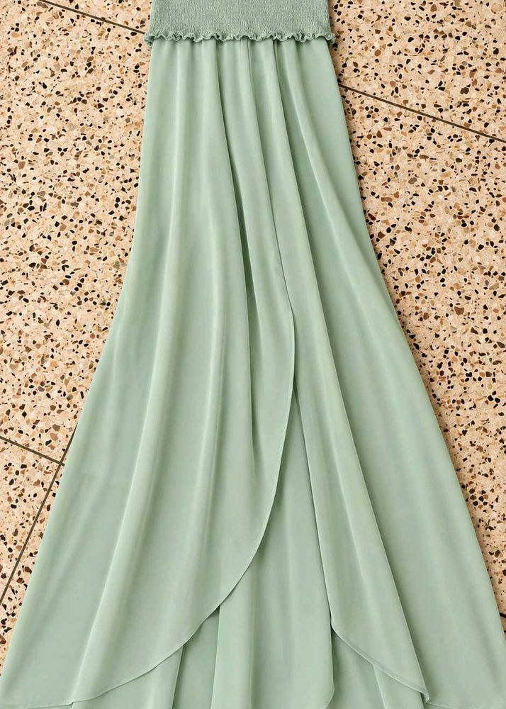 Flowy Mint Green Maxi Dress