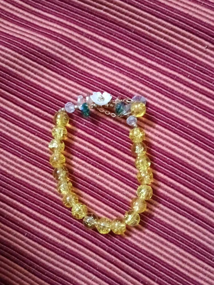 yellow bracelet