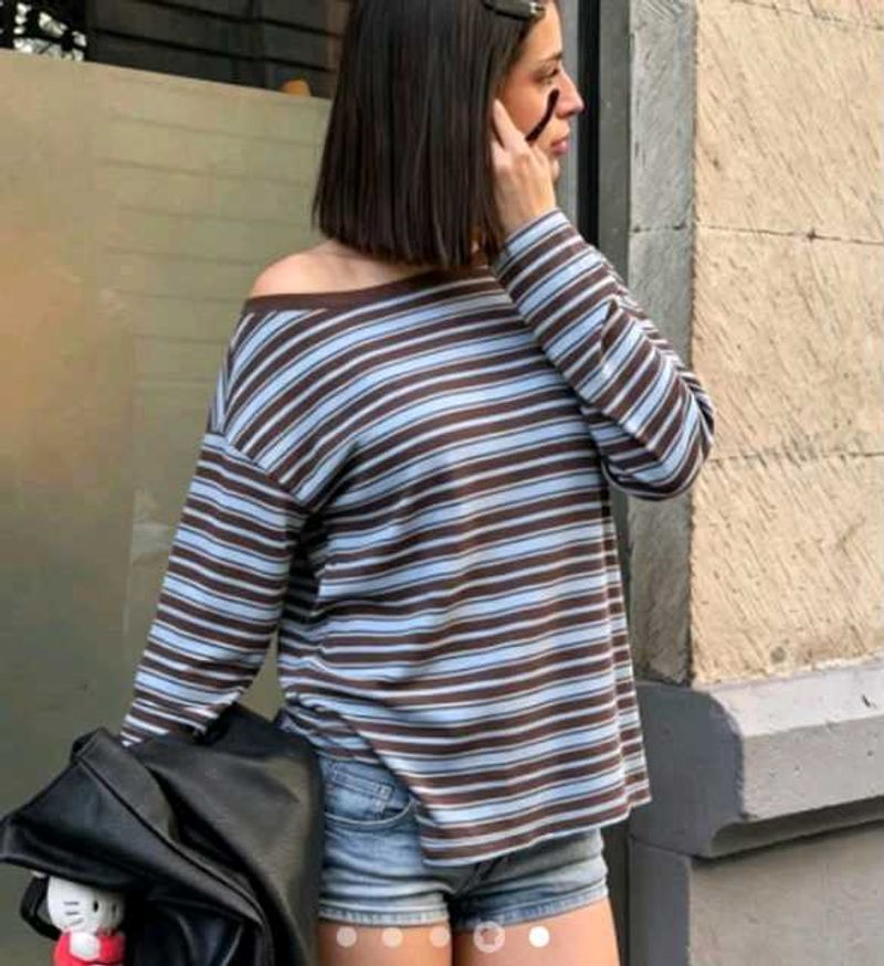 Striped Off-Shoulder Top