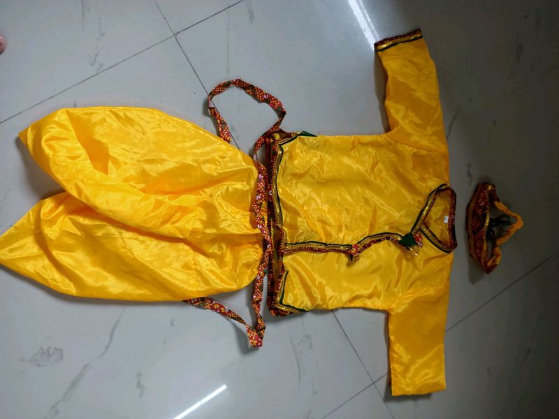 Kanhaji / Krishna Costume For 1 To 2 Year  Boy
