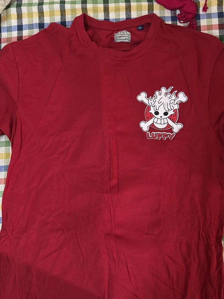 Red Luffy Graphic T-Shirt