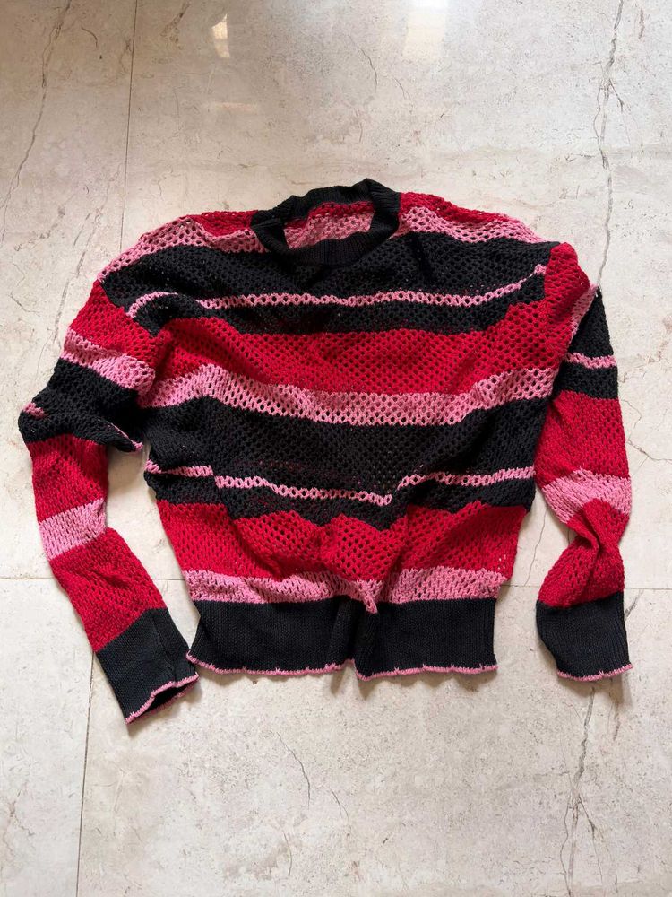 Chunky Knit Striped Sweater