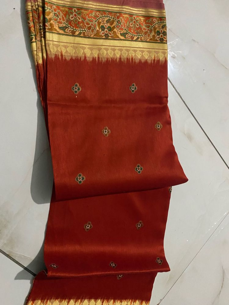 Beautiful Red Silk Saree