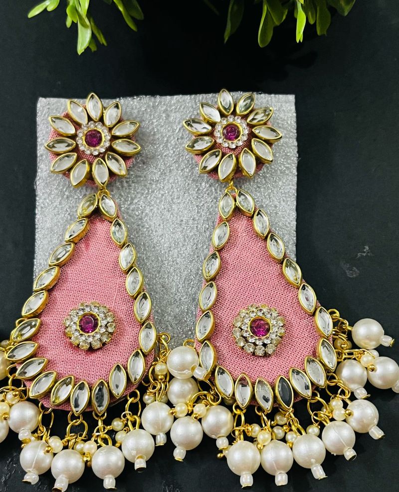 Fancy Party Wear Long Size Earrings